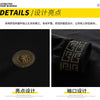 Fashion Hip Hop Half High Collar Sweatshirts Luxury Printing Fashion Versatile Pullover Hoodie Social Nightclub Men Clothing
