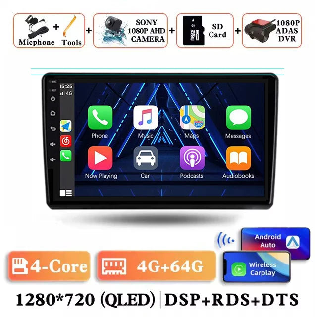 Android 14 Carplay Auto Car Radio for Hyundai H1 Grand Starex 2007 2008 2009 2010 2011-2015 Multimedia Video Player GPS Stereo