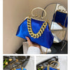 2024 Luxury Women Gold Green Chain Messenger Bags PU Leather Shoulder Bags Shell Clip Designer Handbag And Purse Wedding Clutch