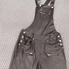 Elegant Women's Shoulder Strap Jumpsuit Square Neck Sleeveless Pu Leather Buckle Zipper Suspender Sexy Tight Fitting Jumpsuit