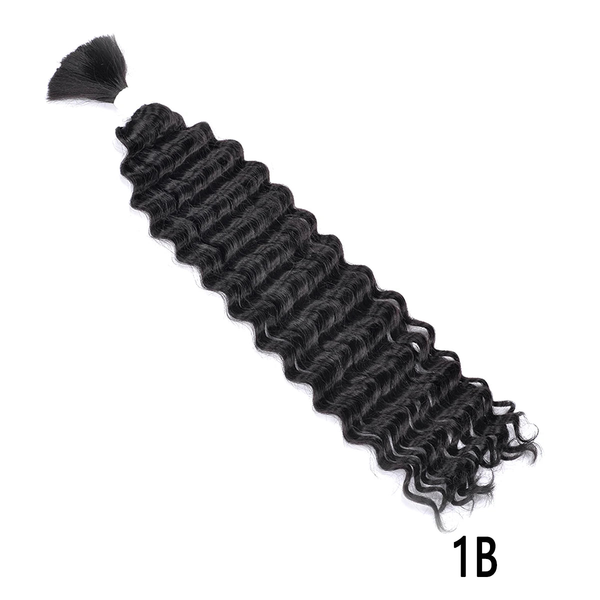 Synthetic Braiding Hair for Boho Braids 20Inch 90G Deep Wave Bulk High Quality Synthetic Protein Hair Extensions For Women