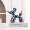 21cm Big Size Ceramic Balloon Dog Abstract Ornament Creative Sculpture Study Room Statue Home Office Accessories Decoration