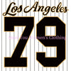 Women Los Angeles Number 79 Print V-Neck Short Sleeve T-Shirt Summer Graphic Tee Baseball Jerseys Stripe Oversized Sport T-Shirt
