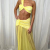 Mozision Summer Sexy Skirt Two Piece Sets Women One Shoulder Crop Top And Maxi Skirt Female Elegant Beach Club Party 2 Piece Set