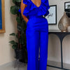 Wmstar Women's Two Piece Set V Neck  Solid Short Sleeve Office Lady Summer Office Lady Sexy Matching Suit Wholesale Dropshipping