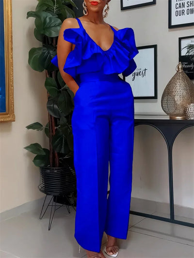 Wmstar Women's Two Piece Set V Neck  Solid Short Sleeve Office Lady Summer Office Lady Sexy Matching Suit Wholesale Dropshipping