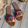 High-end diamond women's slippers, fish-mouthed back hollow lion cool slippers, Rhinestone slippers chain bag set