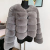 Damenmode Kunstpelzmantel superheiß Herbst Winter Damen kurze Kunstfuchsjacke flauschig hohe Qualität 7XL Damen Pelzmäntel