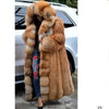 Women Solid Plush Warm Cardigan Coat Autumn Winter Faux Fur Large Coat Women's Casual Long Sleeve Hooded Faux Fur Coat