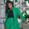 Women's Set Full Sleeve X-Long Blazer Coat+ Long Pant Suit 2025 Spring Streetwear Two 2 Piece Set Africa OL Work Outfits
