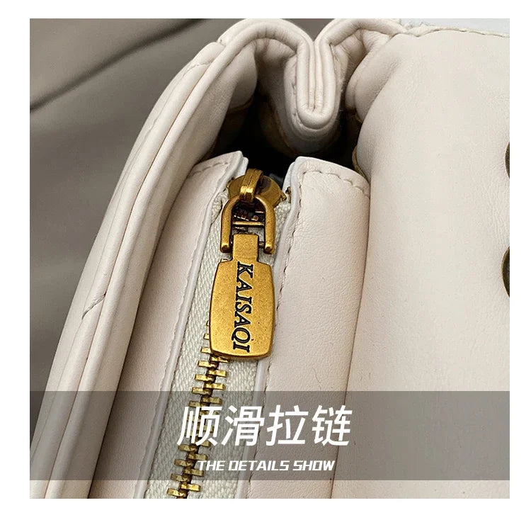 Luxury Ladies Handbag Genuine Leather Shoulder Bag Women's Crossbody Tote Elegant Designer