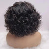 330% Density Brazilian Egg Curl Pixie Cut Wig Human Hair With Bangs Water Wave Short Bob Wig For Women Preplucked Local Delivery