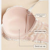 Sexy Lace Bra Women 1/2 Cup Underwire Bras Ladies Push Up Underwear Trendy Floral Brassiere Female Comfortable Intimates