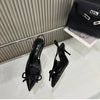 Summer High Heel Women Sandals Shoes Fashion Shallow Butterfly-knot Shoes Elegant Wedding Party Shoes