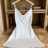 Summer fashion sexy women's casual nightdress dress suspenders Stitch print casual U-neck lace butterfly backless pajamas women