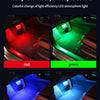 Neon LED Car Interior Ambient Foot Strip Light Accessories Back light Remote App Music Control Auto Decorative Atmosphere Lamp