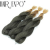 26Inch Vixen Crochet Bulk Hair Synthetic Jumbo Braids Fluffy Yaki Straight Crochet Hair Afro Kinky Curly Braiding Hair Extension