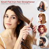 3/10 Inch Pencil Flat Iron Small Flat Irons for Short Hair Beard and Pixie Cut Mini Ceramic Tourmalin Hair Straightener