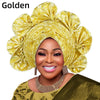 Already Made Turban Cap for Women Nigerian Wedding Headpiece African Auto Gele Headtie Aso Oke Headgear Bonnet Head Wrap Hijab