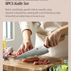 XINZUO 1-8pcs Kitchen Knife Set 73 Layers Custom Damascus Steel 15°±1 Per Side Steel Blade with Olive Wood Handle