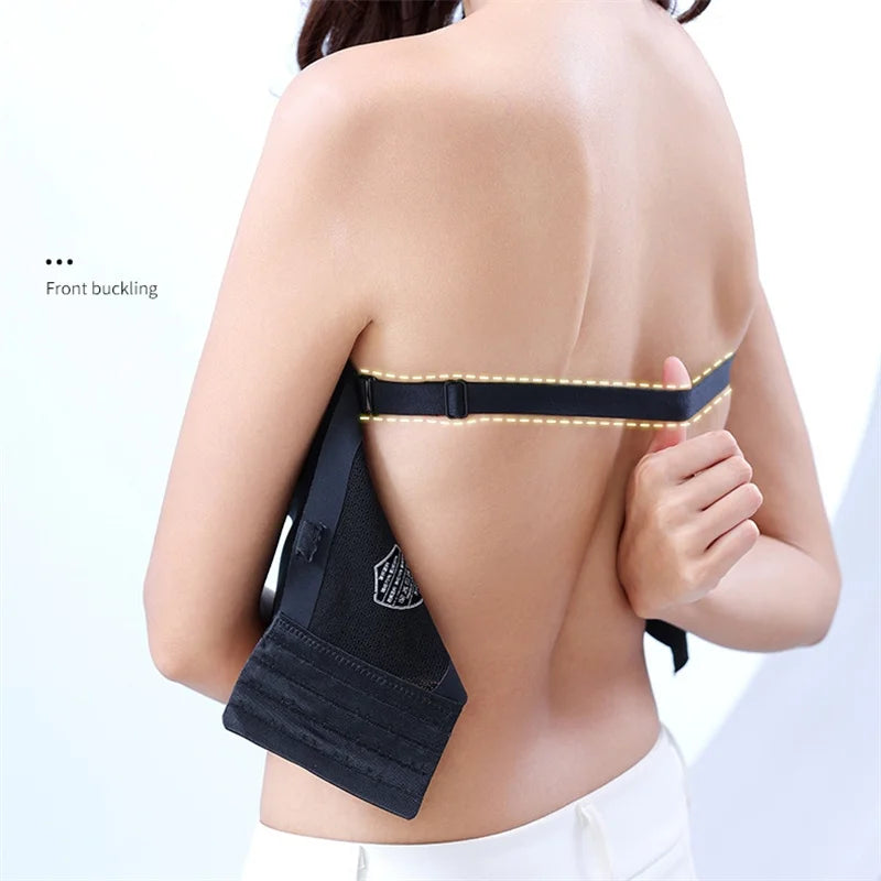 Sexy Push Up Bra Front Closure Strapless Underwear for Women Plus Size Invisible Brassiere Wireless Breathable Female Lingerie