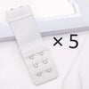 5Pcs/set 2 Hook Bra Extender for Women's Elastic Bra Extension Strap Hook Clip Expander Adjustable Buckle Intimates Accessories