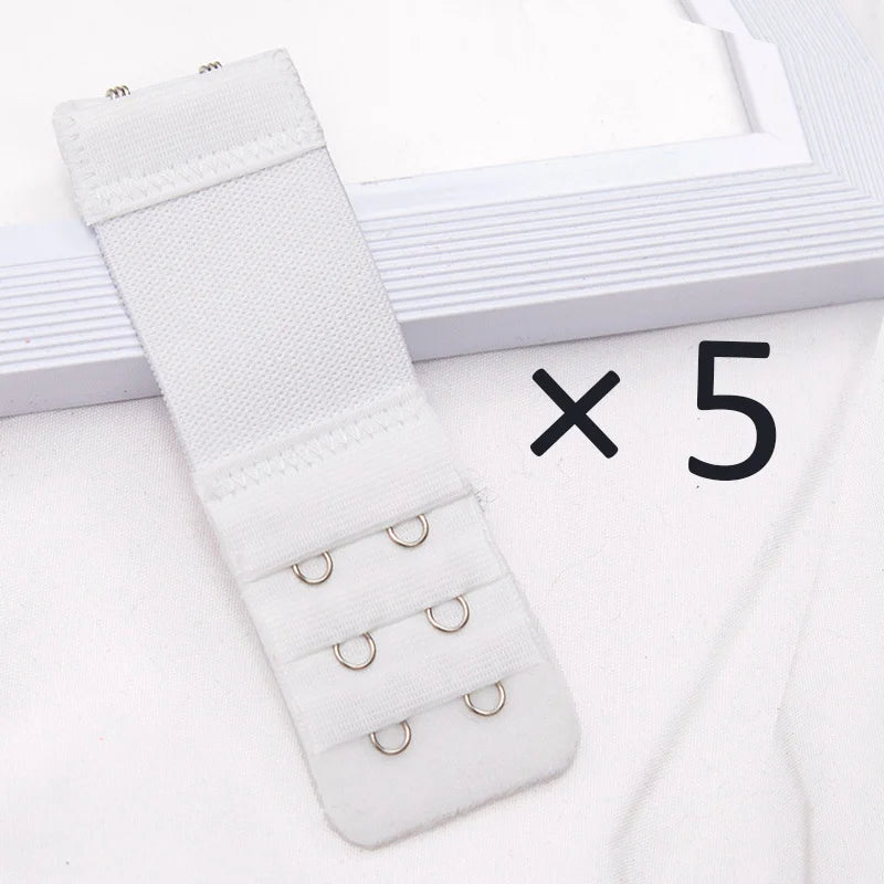 5Pcs/set 2 Hook Bra Extender for Women's Elastic Bra Extension Strap Hook Clip Expander Adjustable Buckle Intimates Accessories