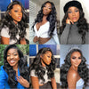 250% Density 13x6 Body Wave Lace Front Wigs Human Hair Pre Plucked 13x4 HD Transparent Lace Frontal Wigs Human Hair for Women