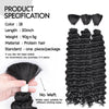 Synthetic Bulk hair for Braiding Wet and Wavy Micro Braiding No Weft Faux Deep Wave Braiding Hair Extensions for Box Boho Braids