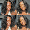 Loose Deep Wave Short Bob Human Hair Frontal Wigs Curly 13x4 4x4 Transparent Lace Front Wig 180 Density Brazilian Remy For Women