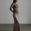 Wolfeel Casual Satin Women'S Skirt Spring Summer Fashion Loose High Waist Maxi Skirts Elegant Simple Slik Fishtail Skirt