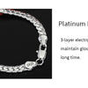 18K Gold/Silver Color 6mm Full Sideways Necklace 8/18/20/24 Inch Chain For Woman Men Fashion Wedding Engagement Jewelry