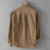 New Designer Italy Quality Brand Shirts For Men Fashion Cotton Corduroy Warm Long-sleeve Thickened Plus Size Top Clothes Camisa