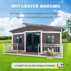 Prefabricated Prefab Mobile Tiny Home Light Steel Roof 2 3 4 5 Bedroom 20ft 40ft Folding Expandable Container House Terrace