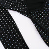 Tossy Glitter Hollow Out See-Through Maxi Dress Female Sexy Lace-Up Club High Waist Patchwork Sparkle Bandage Women Long Dress