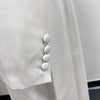 TWOTWINSTYLE Solid Slimming Long Blazer For Women Notched Collar Long Sleeve Tunic Patchwork Double Breasted Blazers Female New