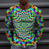 2023 New Autumn Man's Optical Illusion Round Neck Long Sleeve T-shirt 3D printing Fashion Top pullover T Shirts Man's Clothing