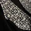 TWOTWINSTYLE Luxury Slimming Solid Dresses For Women V Neck Sleeveless High Waist Elegant Dinner Dress Female Fashion KDR525118