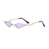UV400 Trendy Tassel Sunglasses Fashion Retro Rimless Sun Glasses Steampunk Sunglasses Shades Funny Clouds Shaped Eyeglasses