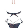 Sexy Print Laced Up Bikini 2 Piece Set Women Split Swimsuit High Waist Beach Backless Bikini 2025 New Summer Swimwear Bikini Set