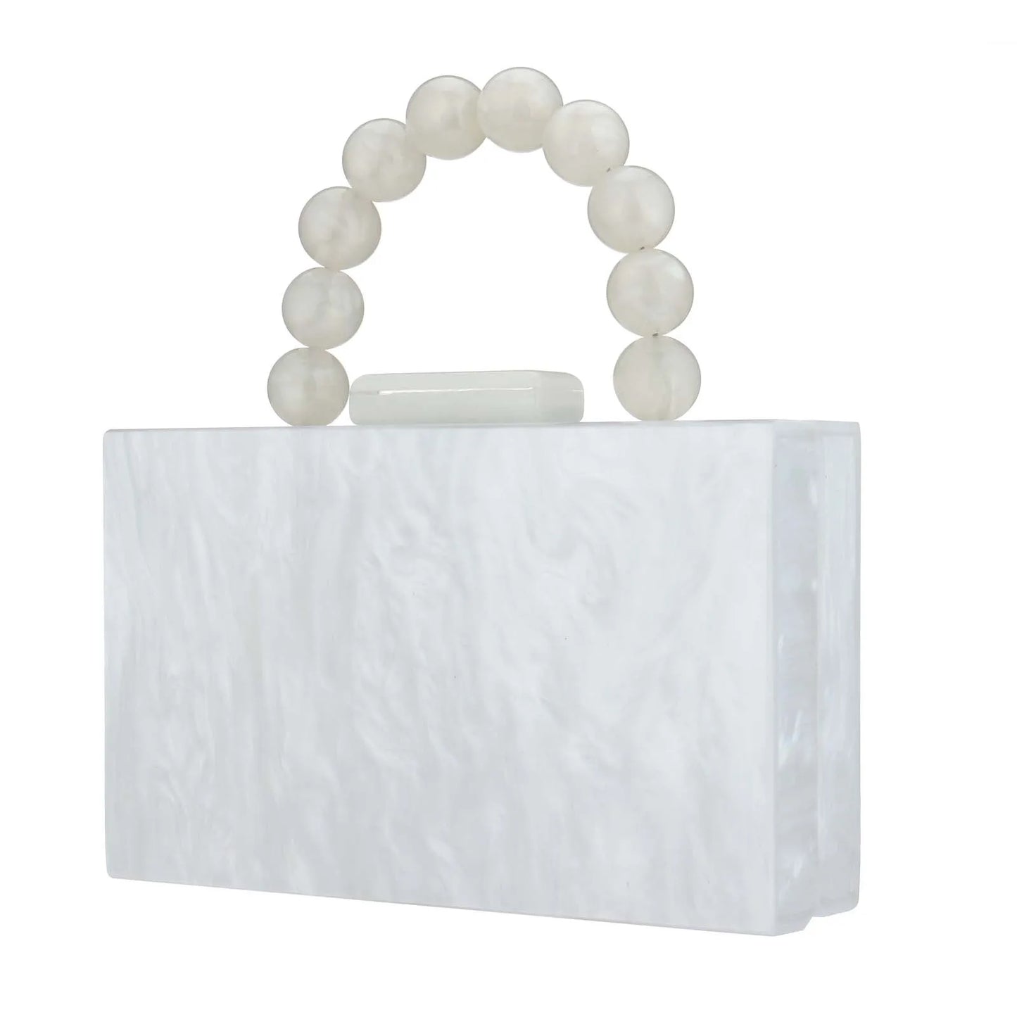 Luxury Crossbody Bag Pearl Marble Dark Green Acrylic PVC Evening Bags Women Purses And Handbags Wedding Party Beach Flap