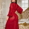 FOXWISH Sexy Lingerie Hot Women Sexy Porno Sleepwear Nightgown Transparent Dress Underwear Babydoll Erotic Costume