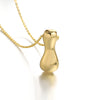Greatera Gold Color Chunky Balloon Bubble Initial Letter Pendant Choker Necklaces for Women Custom Personalized Jewelry