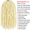 14 12 inch Butterfly Faux Locs Crochet Hair Braids Pre looped Distressed Goddess Butterfly Soft Locs Crochets Braids Cheveux Lok