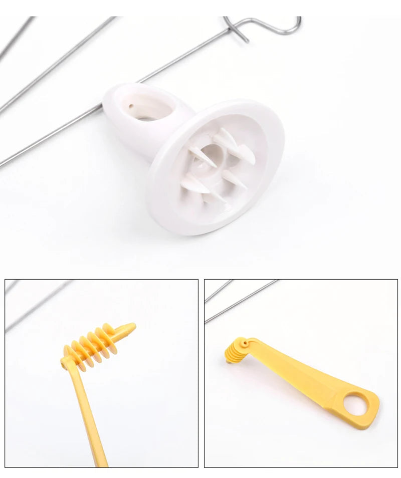 Protable Potato BBQ Skewers For Camping Chips Maker potato slicer Potato Spiral Cutter Barbecue Tools Kitchen Accessories