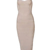 New 2024 Women Sexy Celebrity Midi Red White HL Elastic Bandage Dress Spaghetti Strap Club Bodycon Party Dress Wholesale HL434