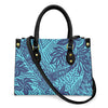 Women Pu Handbag Custom Wholesale Polynesian Tribal Floral Design Women Shoulder Bag Large Capacity Travel Temperament Women Bag