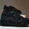Leather Women Shoes Autumn Spring  New Style Fashion Platform Shoes Ins Platforms Sneakers Tide Shine Bling Rhinestone Shoes