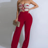 Women's Jumpsuit 2025 Summer New Temperament Fashionable Sexy Sleeveless Woven Tape Strapless Backless Party Straight Jumpsuits