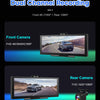 11.26 Inch 4K DVR Wireless CarPlay & Android Auto Dash Cam Bluetooth Audio GPS Navigation Dashboard Dual Lens Video Recorder